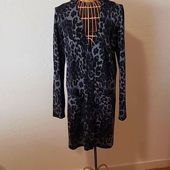 Diane Von Furstenberg Sweaters - DVF animal print duster cardigan